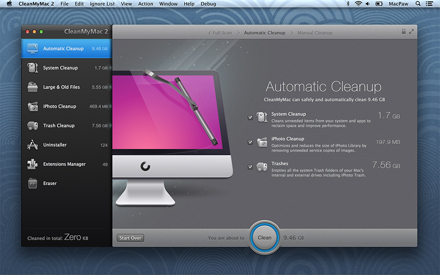 Экспортный бренд CleanMyMac