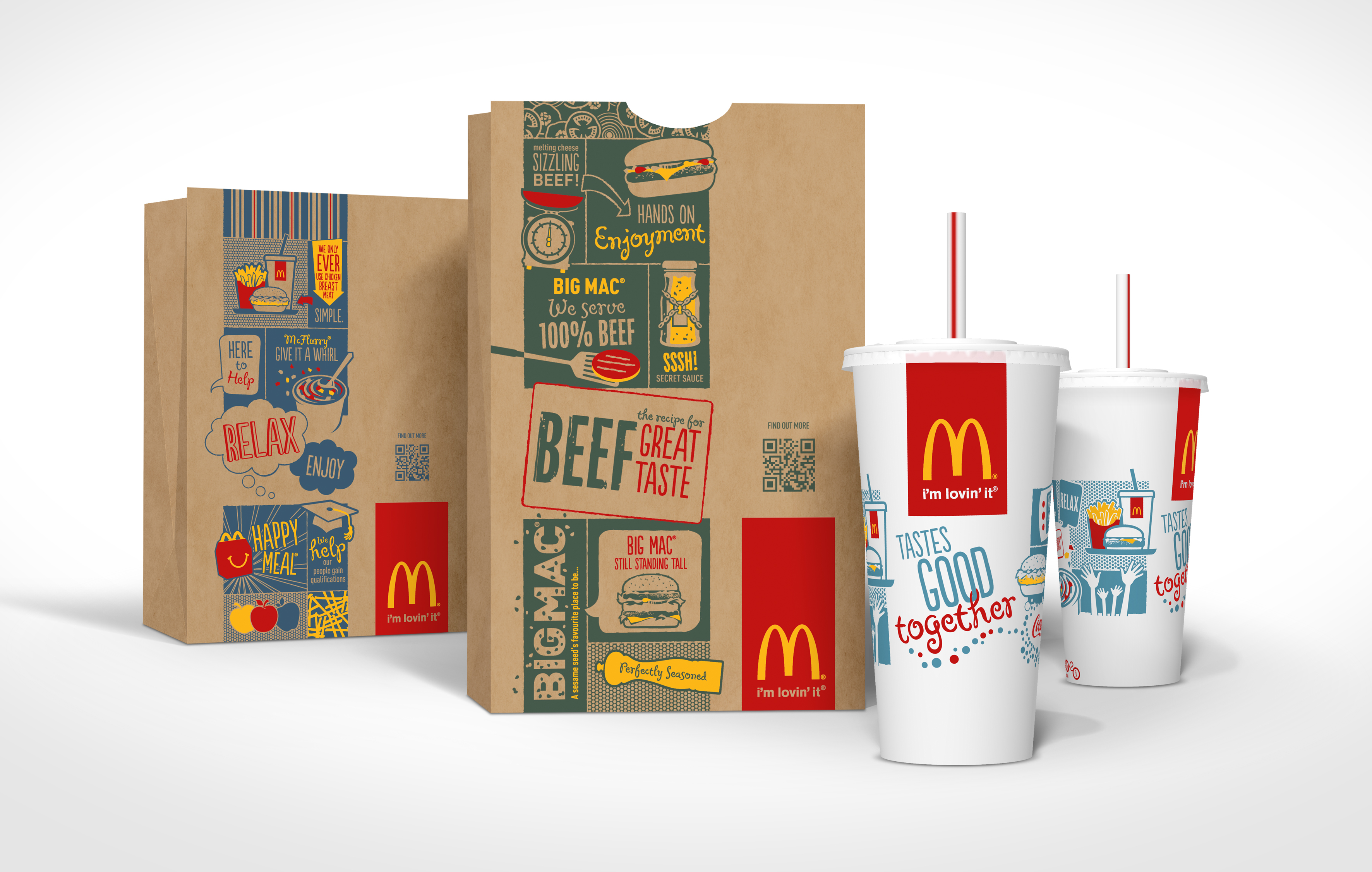Старый дизайн упаковки McDonalds